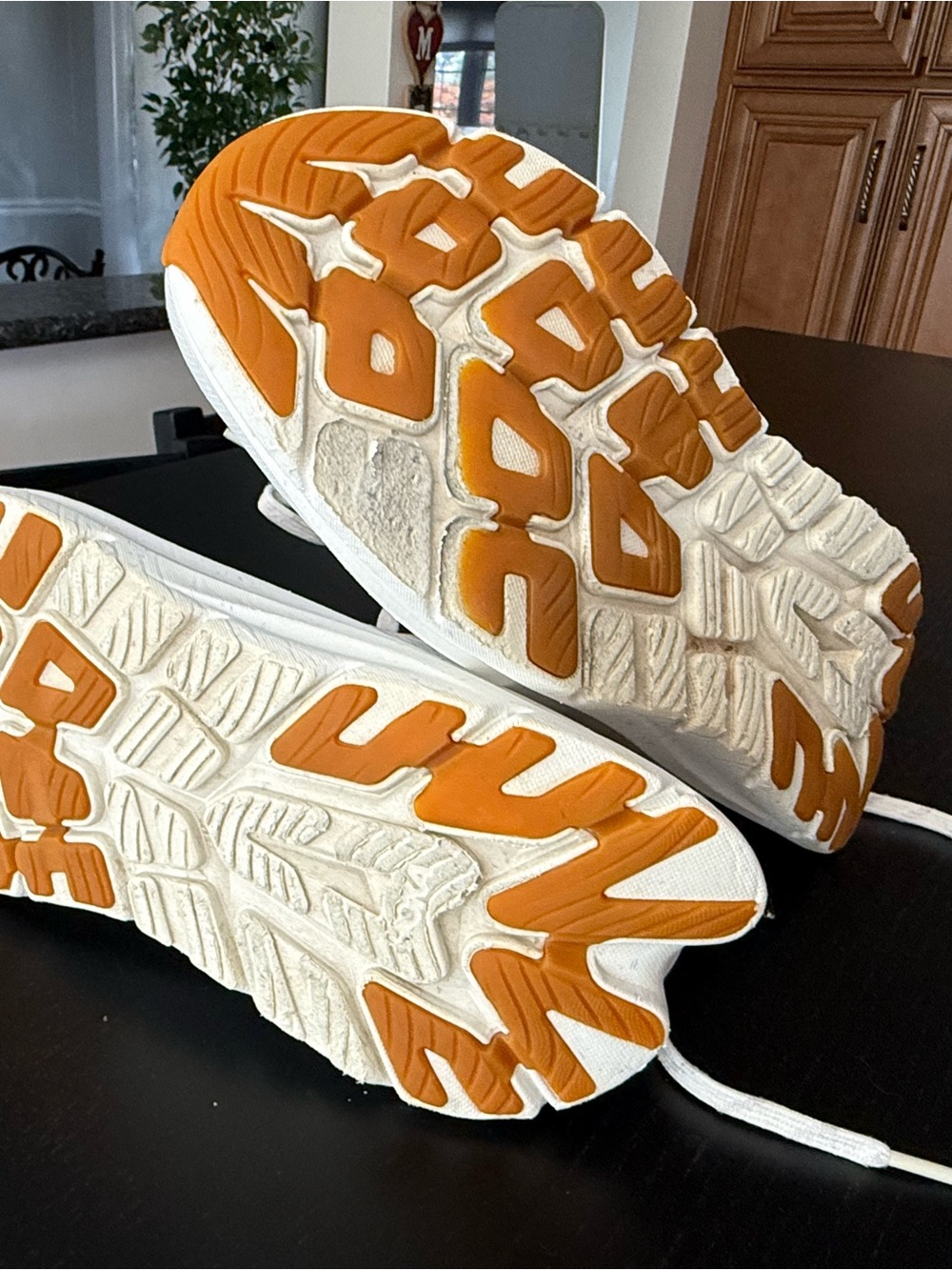 Hoka Kawana Women's White and Cream Lightweight Running walking Sneakers - Picture 5 of 8
